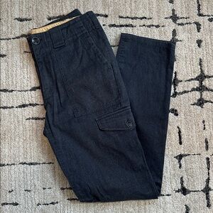 rag & bone Darted-Leg Slim Utility Pants in Dark Gray, Size 29